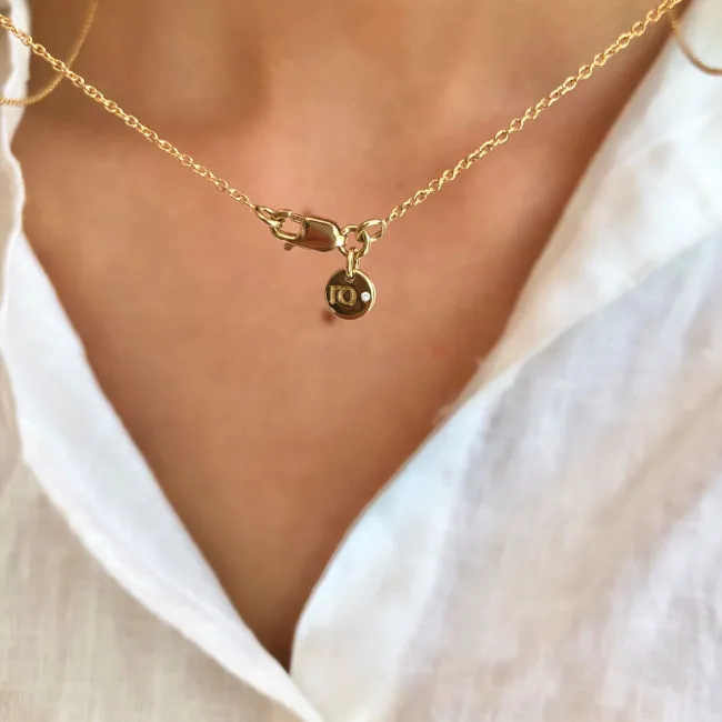 Ro 18K Gold Necklace w. Diamond