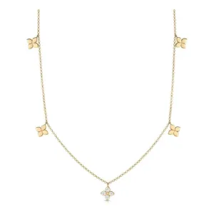 Roberto Coin 18K Gold Diamond by the Inch 5-Station Necklace