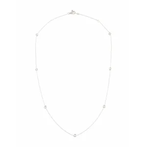 Roberto Coin 18K White Gold 7 Station Diamonds by The Inch Necklace