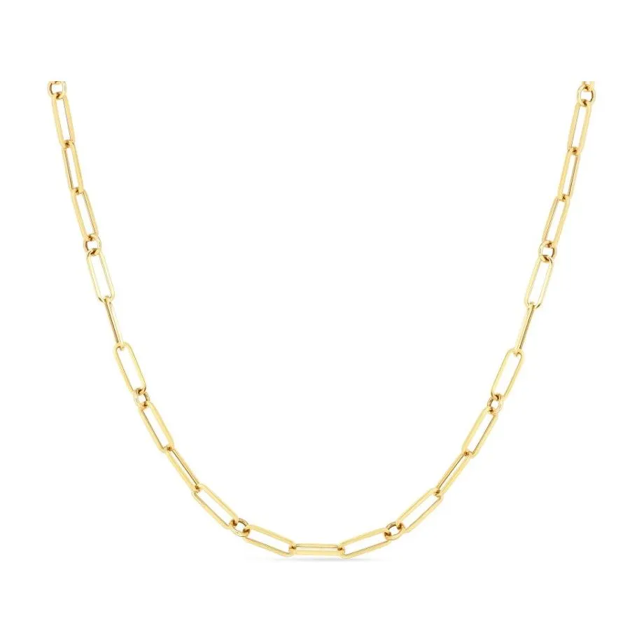 Roberto Coin 18K Yellow Gold 19" Paperclip Necklace