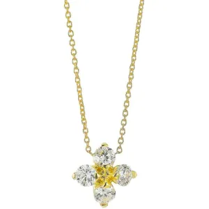 Roberto Coin 18K Yellow Gold Love in Verona Flower Necklace