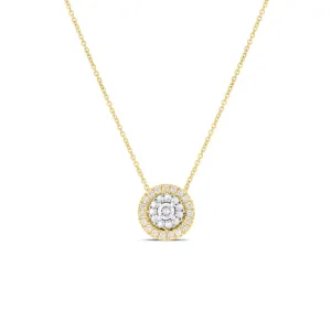 Roberto Coin 18K Yellow Gold Siena Small Diamond Dot Pendant