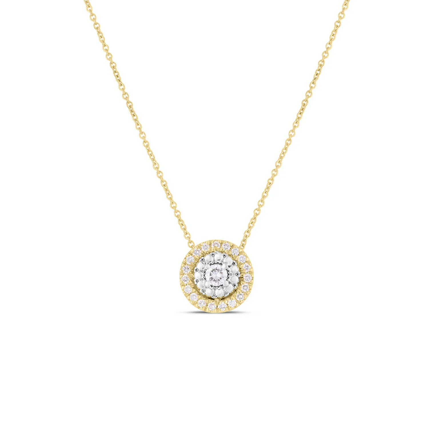Roberto Coin 18K Yellow Gold Siena Small Diamond Dot Pendant