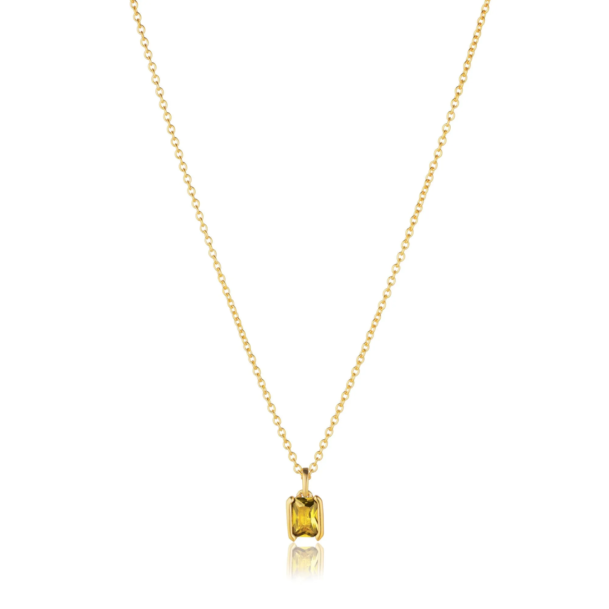 Roccanova Piccolo 18K Gold Plated Necklace w. Zirconia