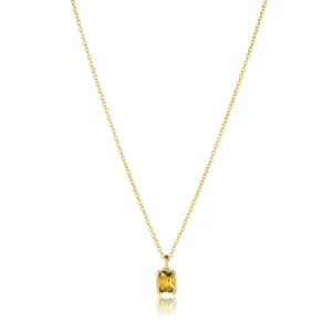 Roccanova Piccolo 18K Gold Plated Necklace w. Zirconia