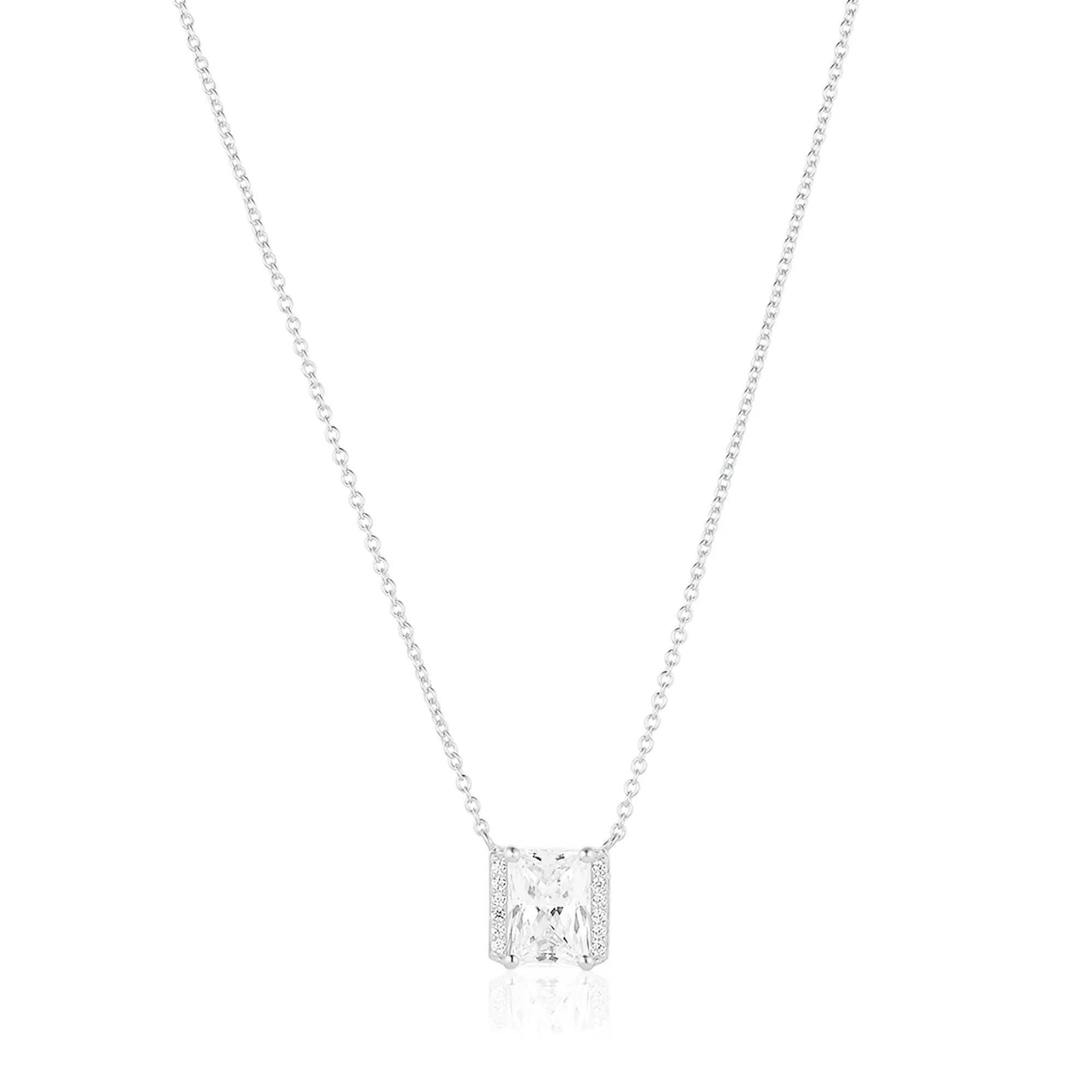 Roccanova X-Grande Silver Necklace w. Zirconias