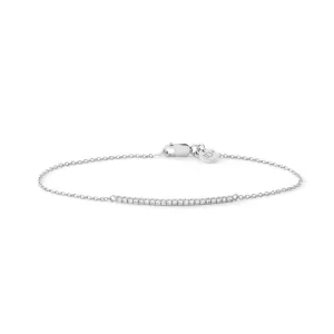 Rock Classic 18K Whitegold Bracelet w. Diamonds