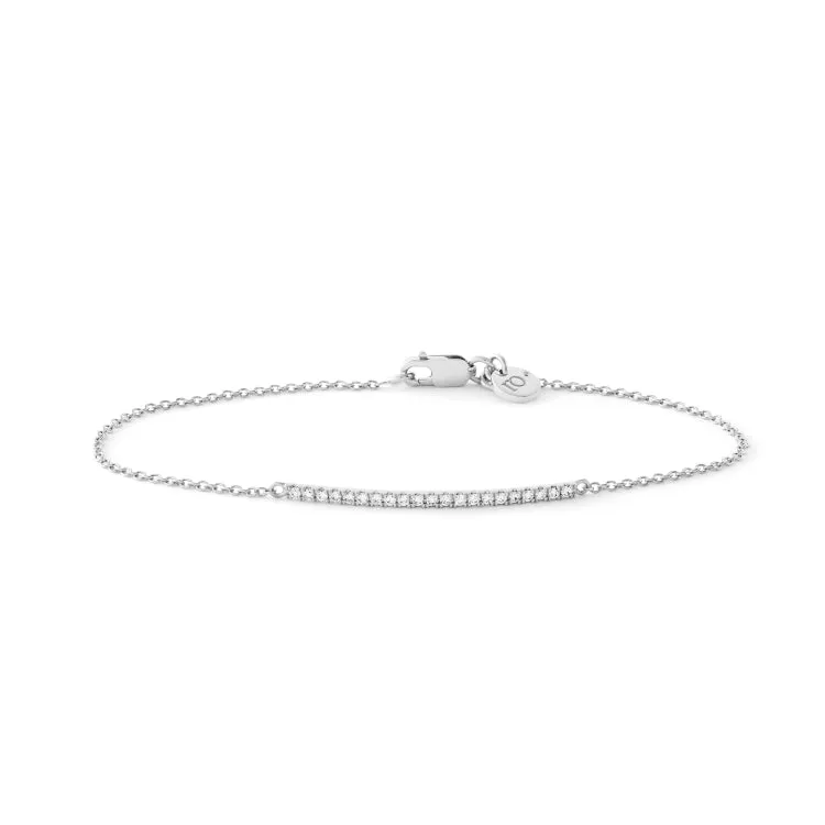 Rock Classic 18K Whitegold Bracelet w. Diamonds