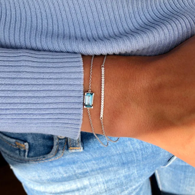 Rock Classic 18K Whitegold Bracelet w. Diamonds