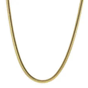 Rocks Snake Gold Plated Necklace