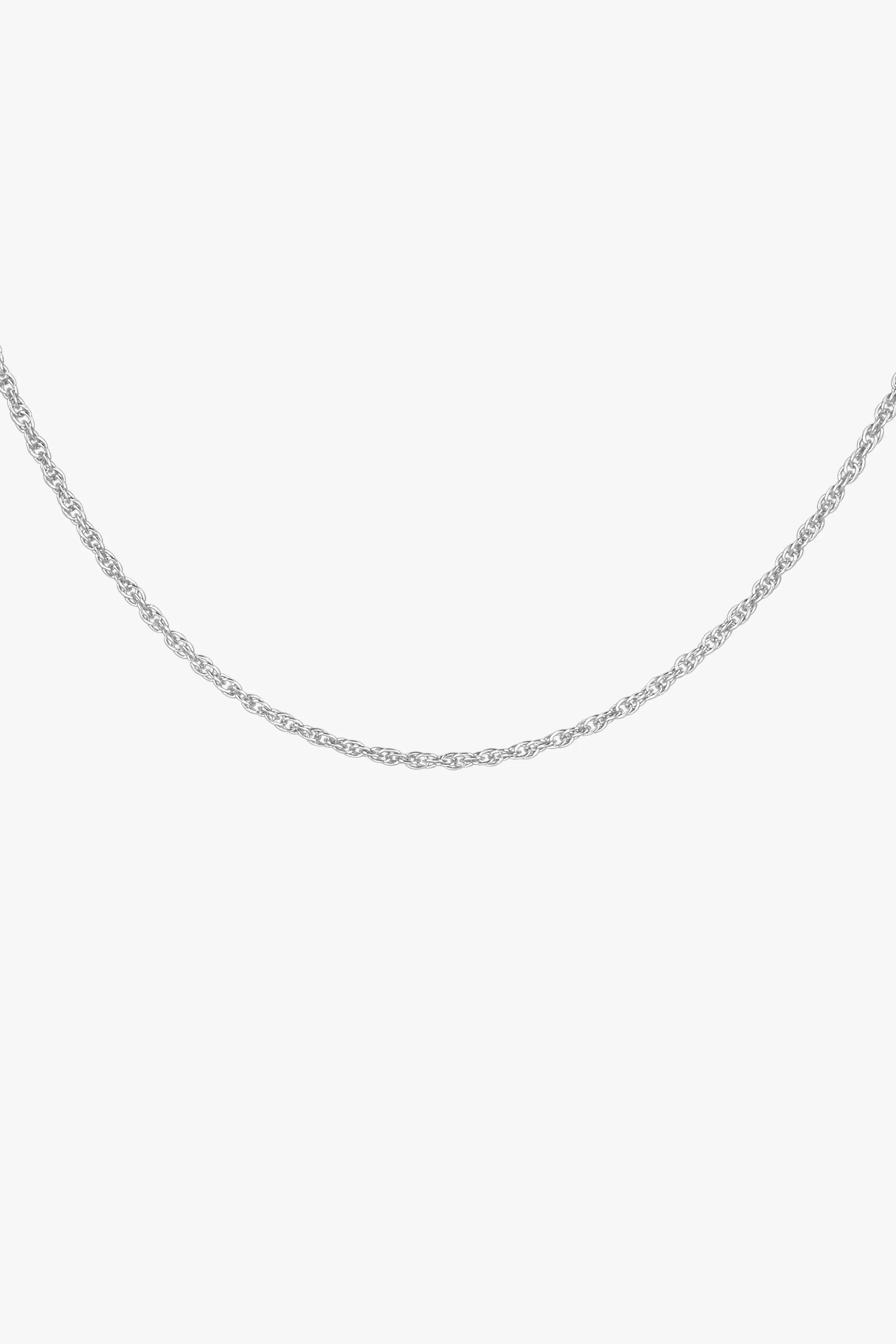 Rope chain necklace silver (45 cm) Wildthings Collectables