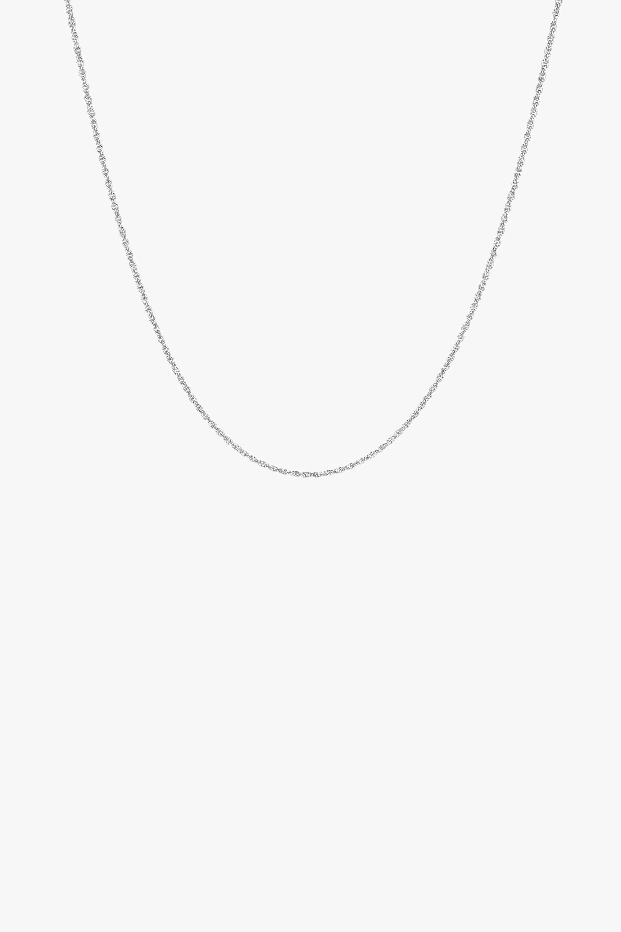 Rope chain necklace silver (45 cm) Wildthings Collectables