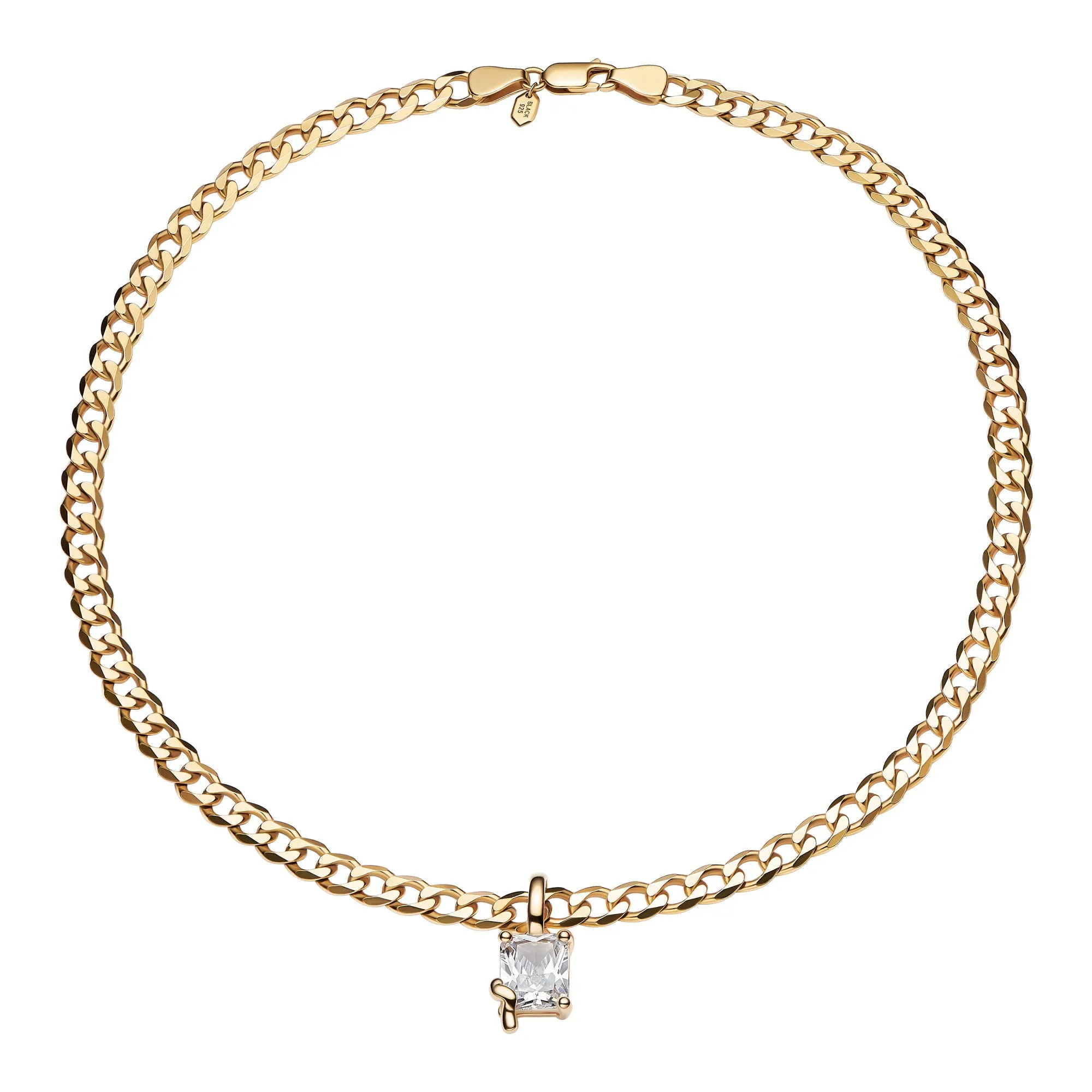 Roppongi Cider Gold Plated Necklace w. Zirconia