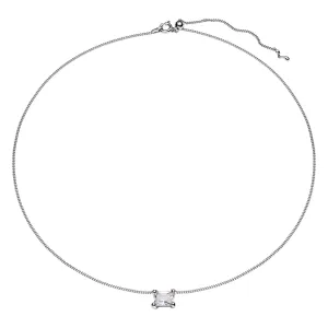 Roppongi Drop Silver Necklace w. Zirconia