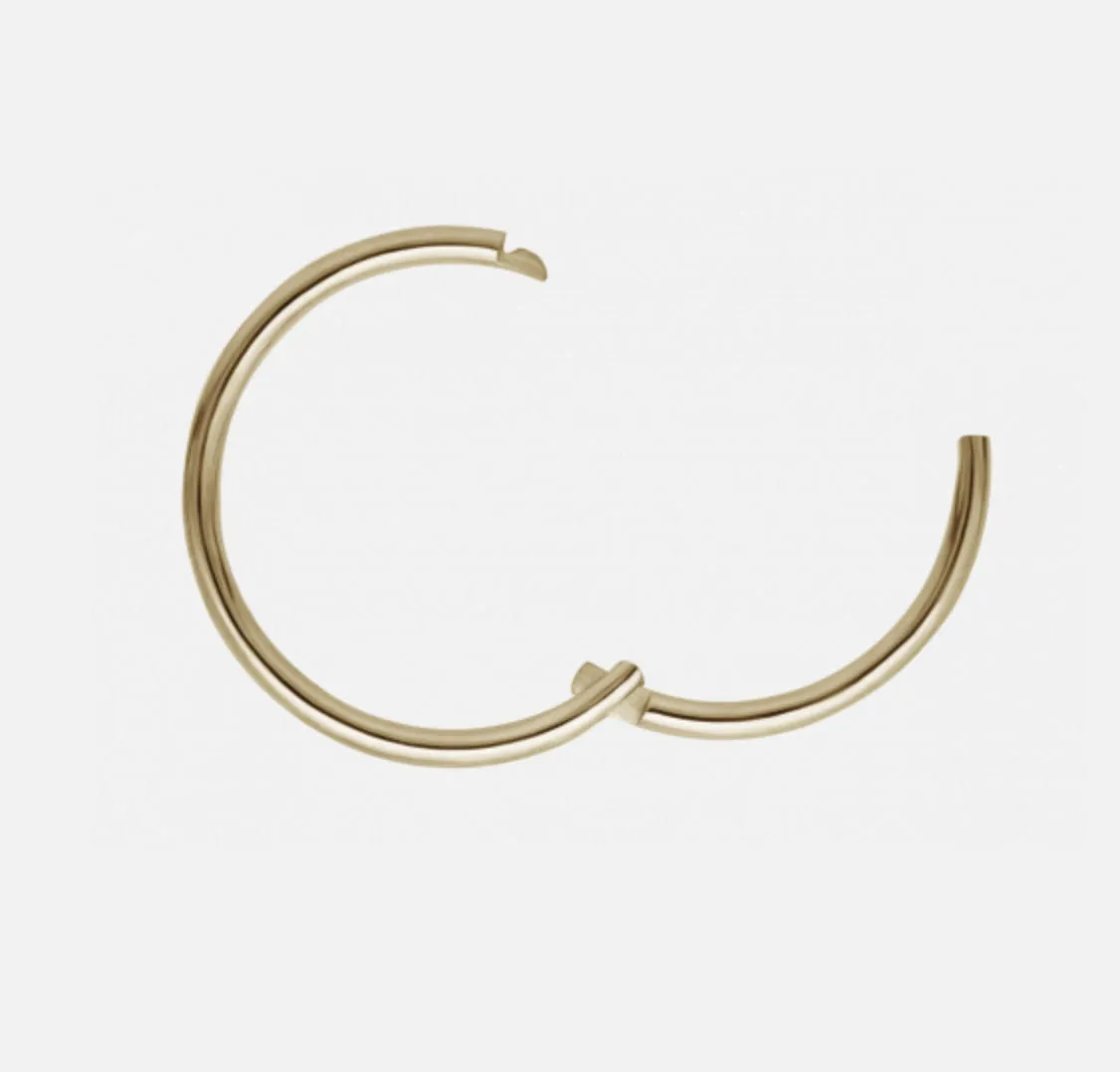 Rose Cut Smokey Quartz Hoops