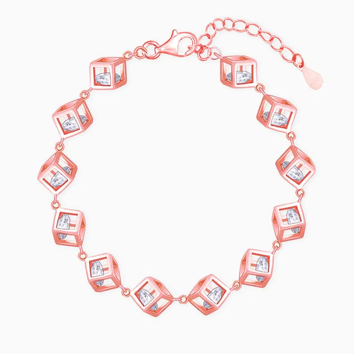Rose Gold Cubic Crystal Bracelet Giva