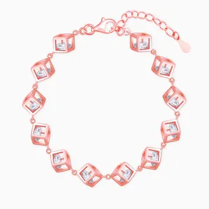 Rose Gold Cubic Crystal Bracelet Giva