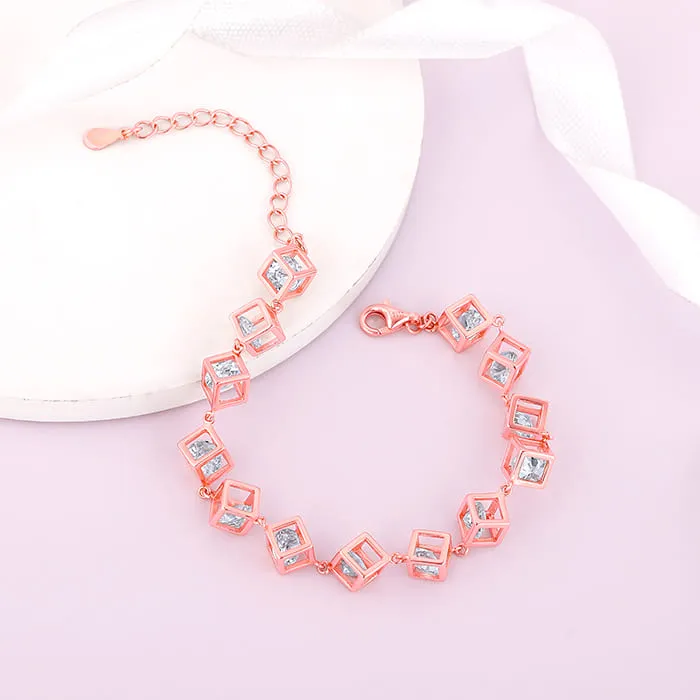 Rose Gold Cubic Crystal Bracelet Giva