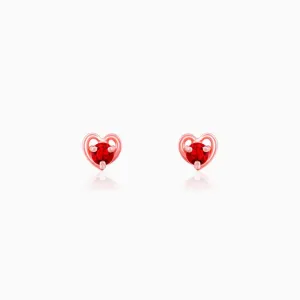 Rose Gold Cute Love Studs Giva