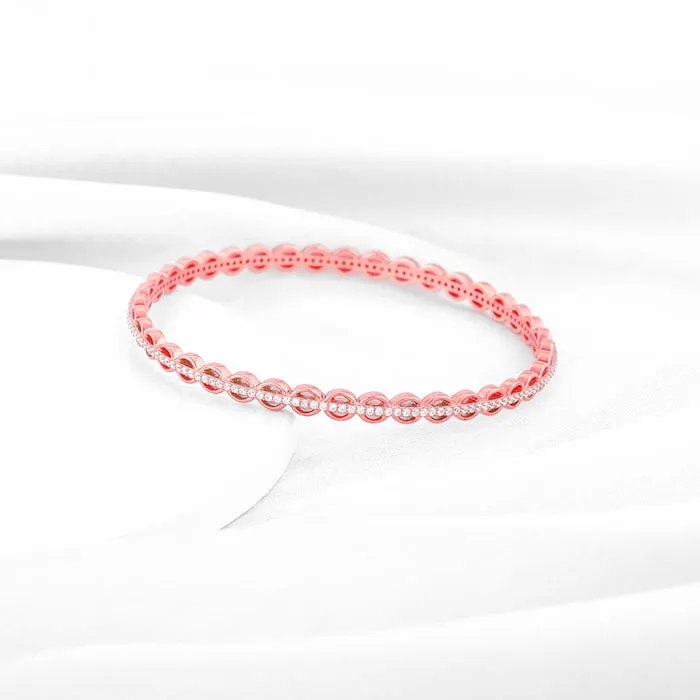 Rose Gold Gleaming Bangle Giva