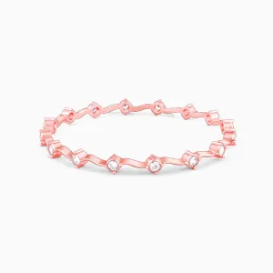 Rose Gold Glimmering Statement Bangle Giva