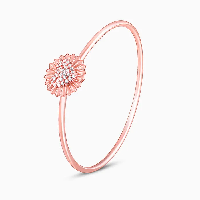 Rose Gold Heart In Harisen Bangle Giva