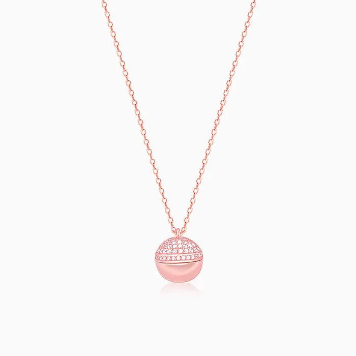 Rose Gold Heart Treasures Pendant With Link Chain Giva