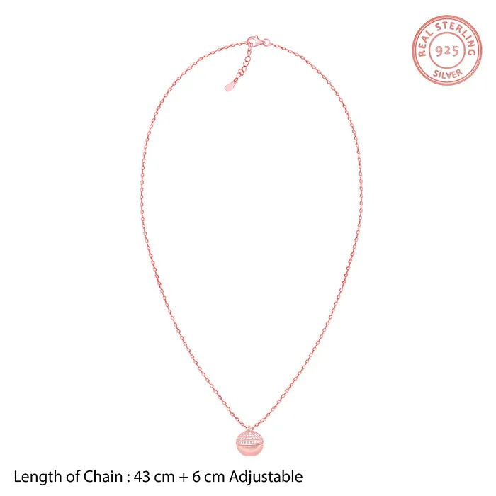 Rose Gold Heart Treasures Pendant With Link Chain Giva