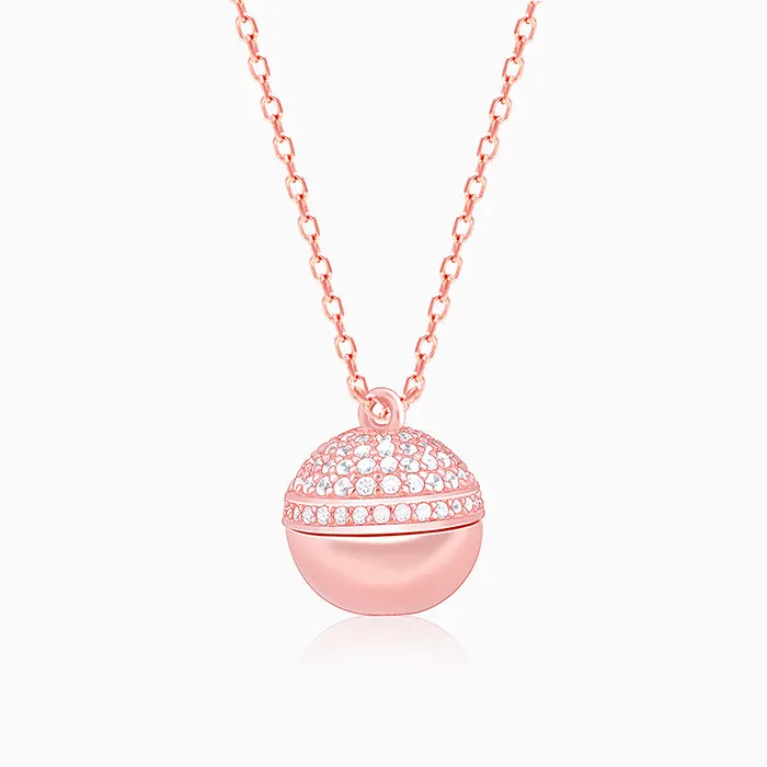 Rose Gold Heart Treasures Pendant With Link Chain Giva