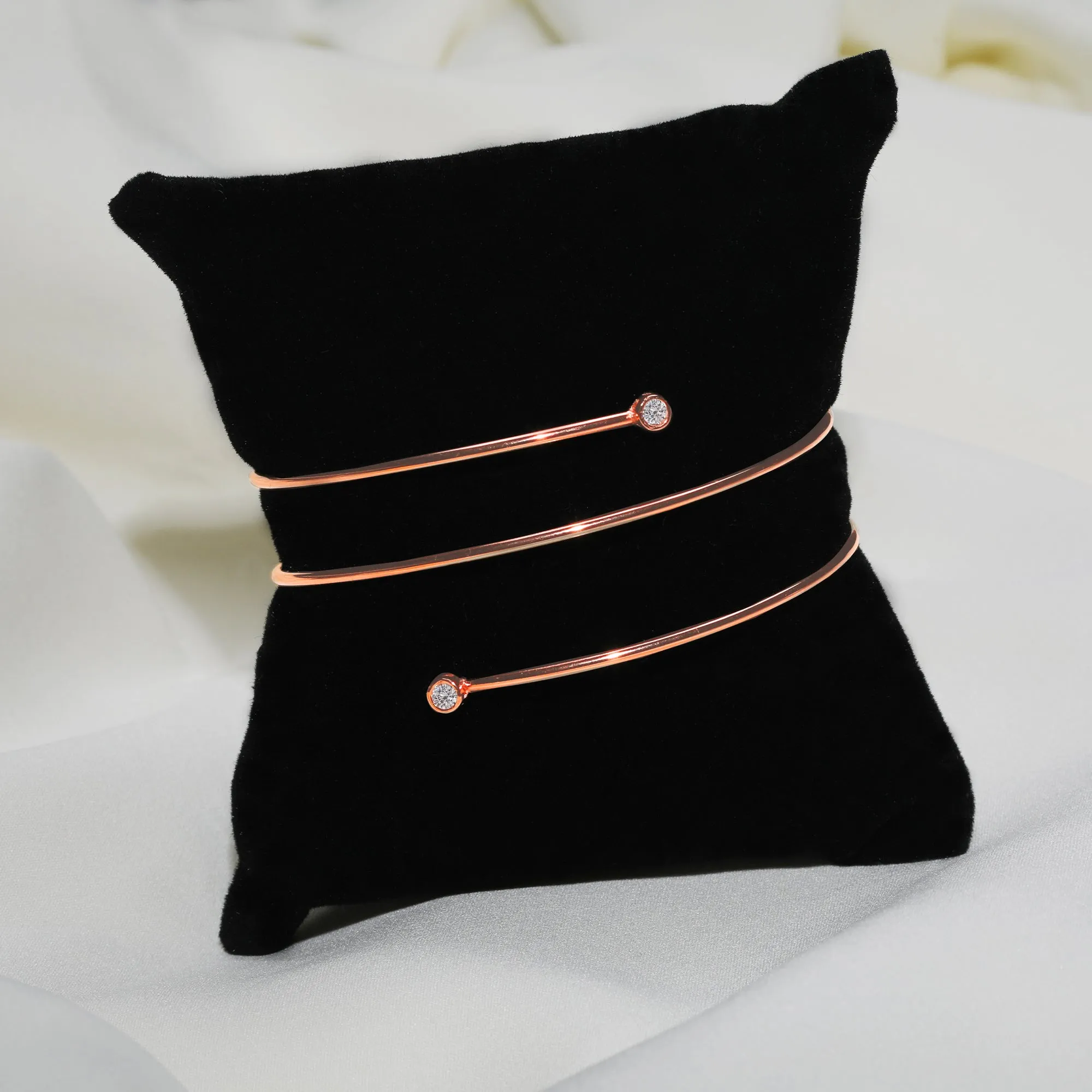 Rose Gold Layered Bangle Bracelet Giva