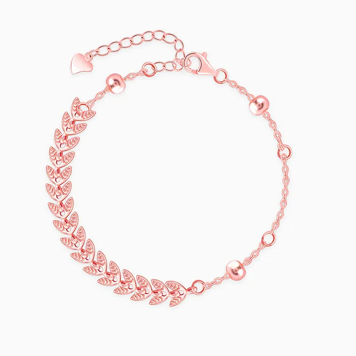Rose Gold Leafy Breeze Bracelet Giva