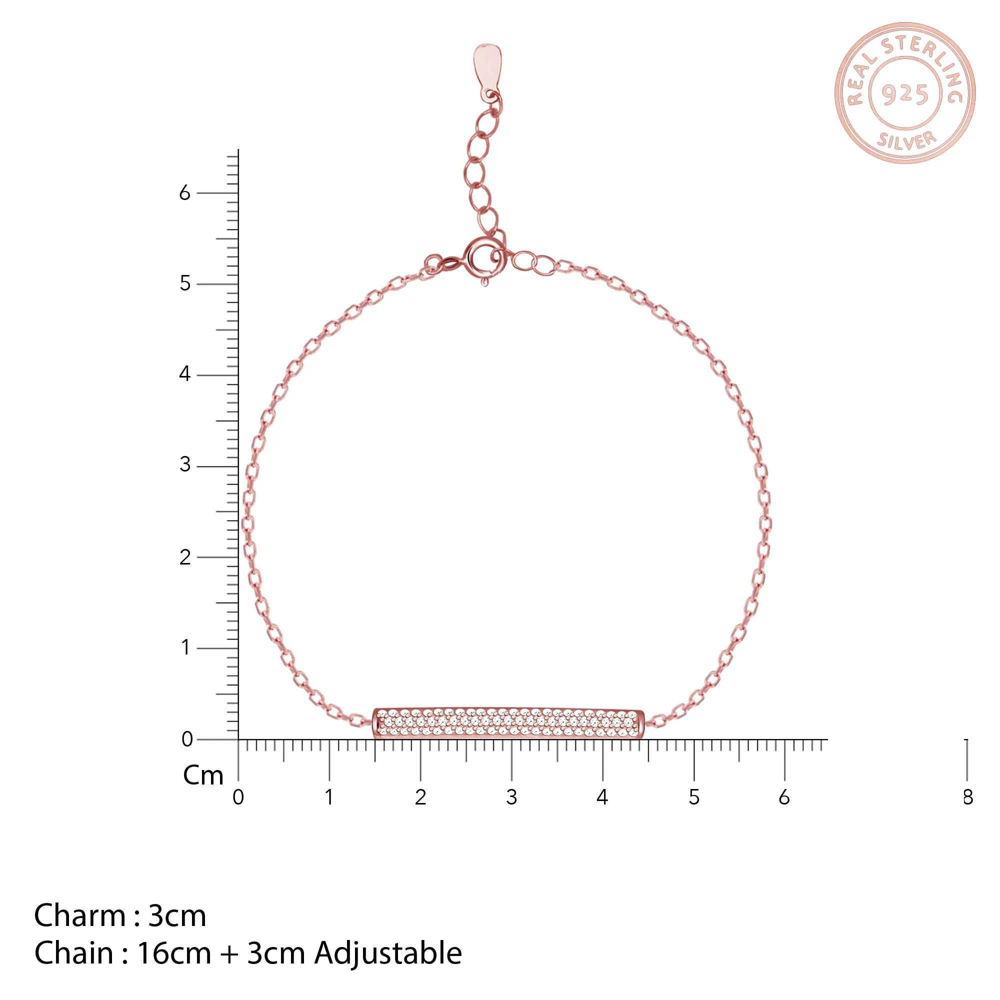 Rose Gold Minimal Grace Bracelet Giva