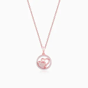 Rose Gold One World One Love Pendant with Link Chain Giva