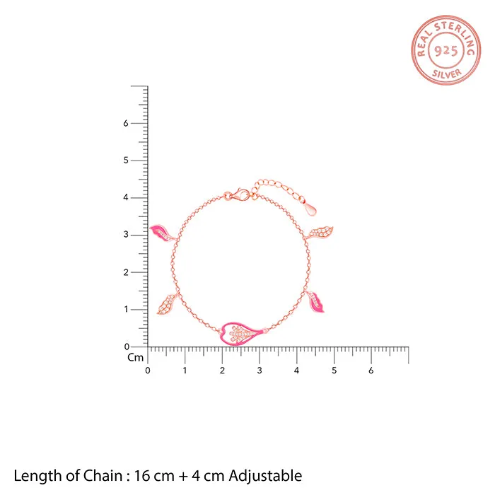 Rose Gold Pink Rani Ebony Bracelet Giva