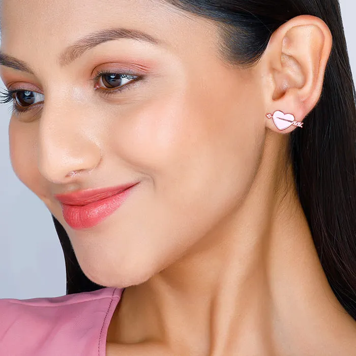 Rose Gold Romantic Rapture Stud Earrings Giva