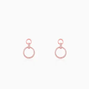 Rose Gold Shiny Drop Earrings Giva