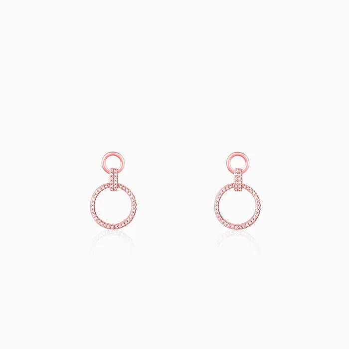 Rose Gold Shiny Drop Earrings Giva