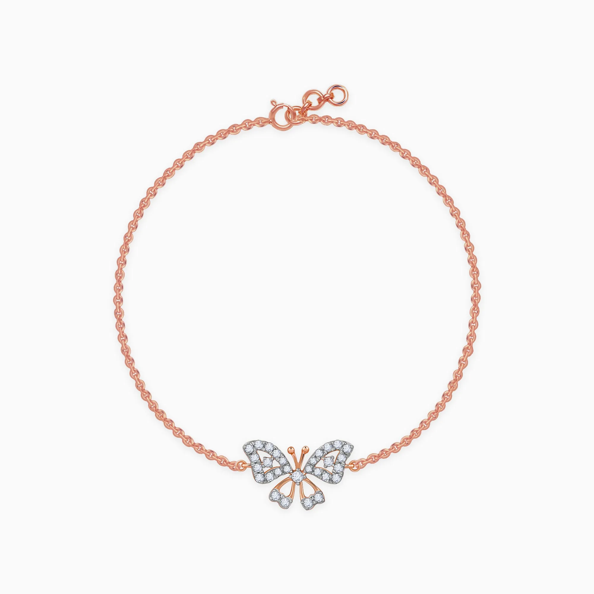 Rose Gold Stunning Butterfly Bracelet Giva
