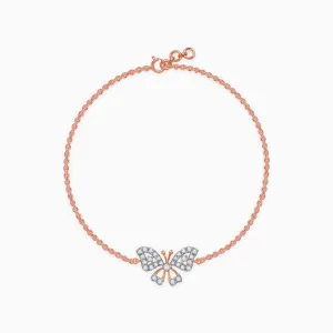Rose Gold Stunning Butterfly Bracelet Giva