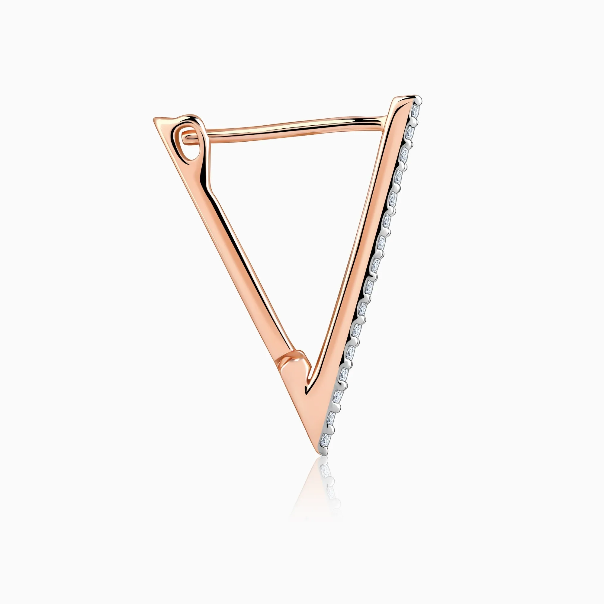 Rose Gold Trinity Diamond Studs Giva