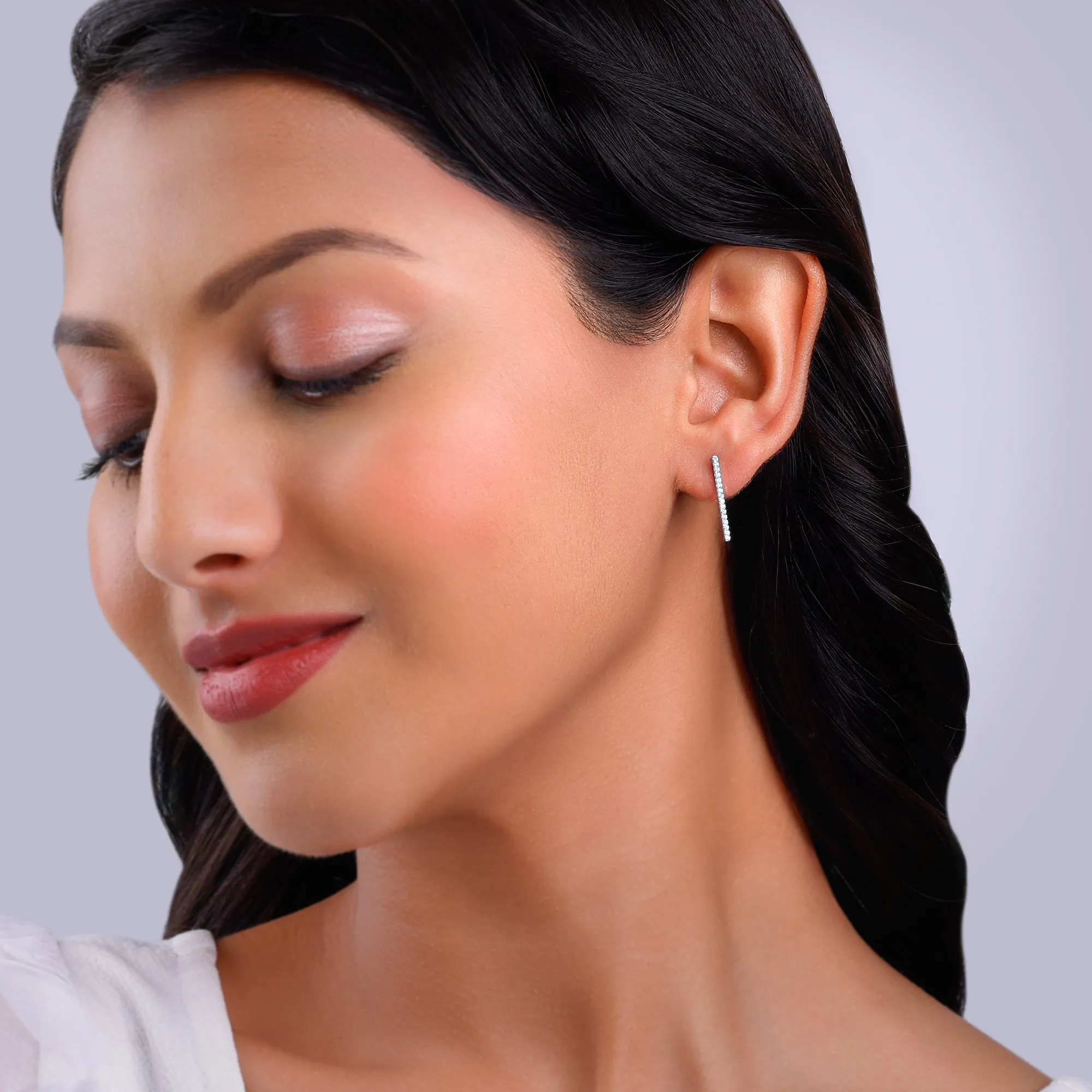 Rose Gold Trinity Diamond Studs Giva