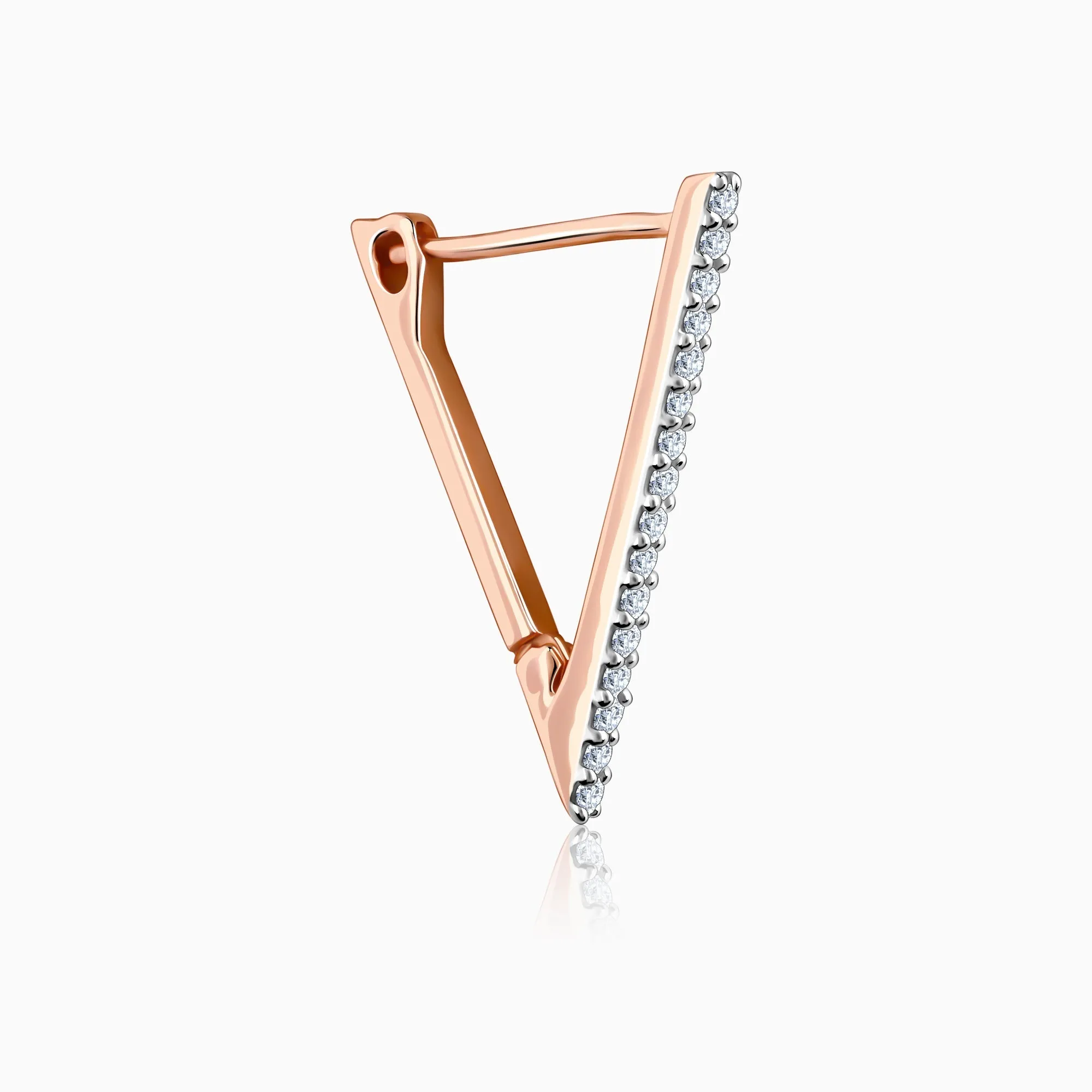 Rose Gold Trinity Diamond Studs Giva