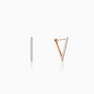 Rose Gold Trinity Diamond Studs Giva