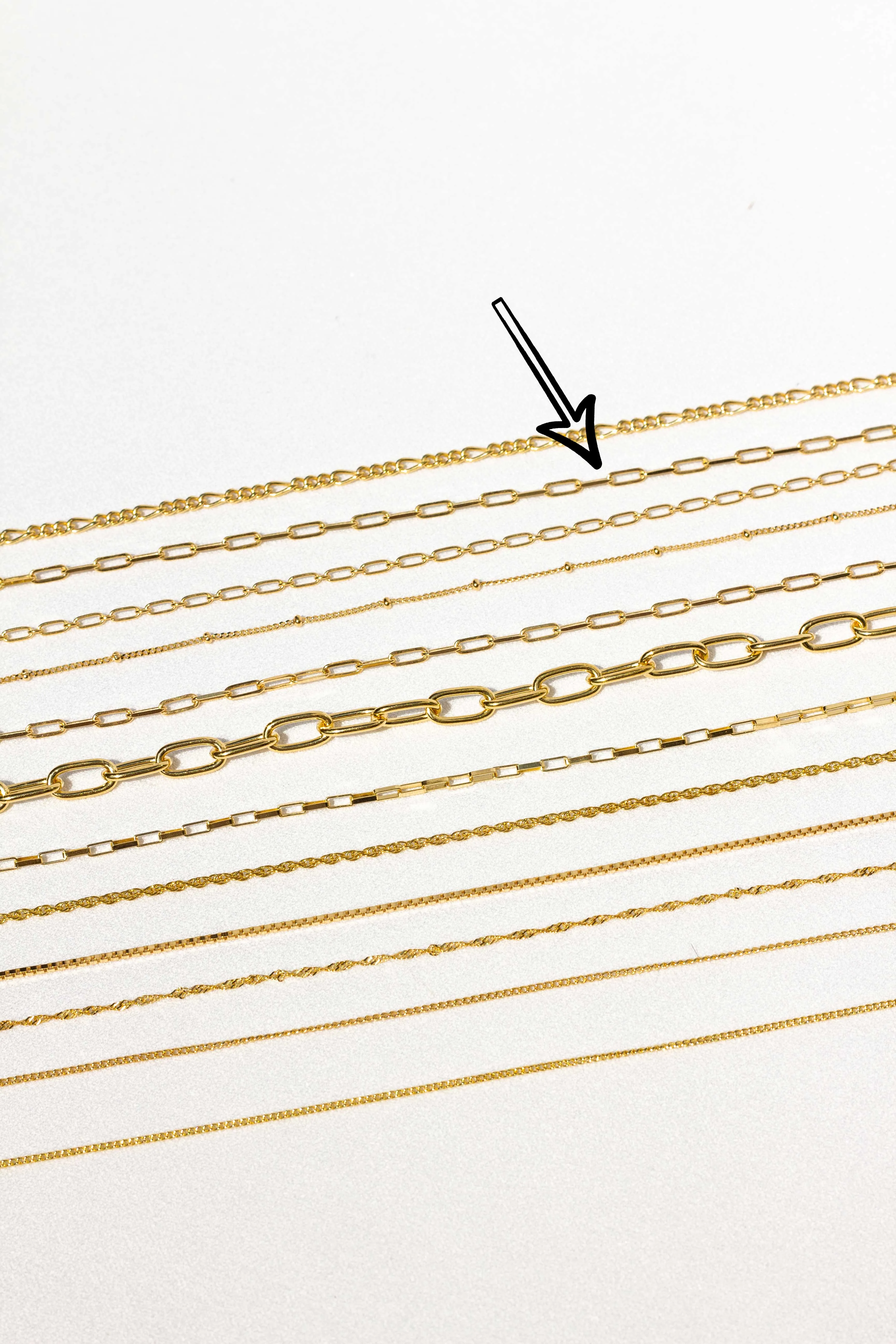 Round gold plated necklace (40cm & 50cm) Wildthings Collectables