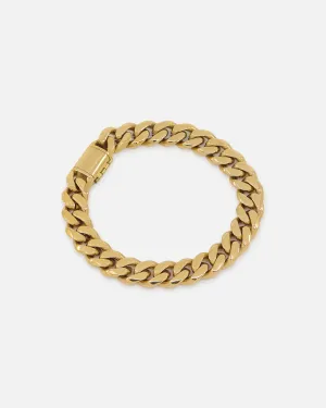 Saint Morta 10mm Cuban Bracelet Gold