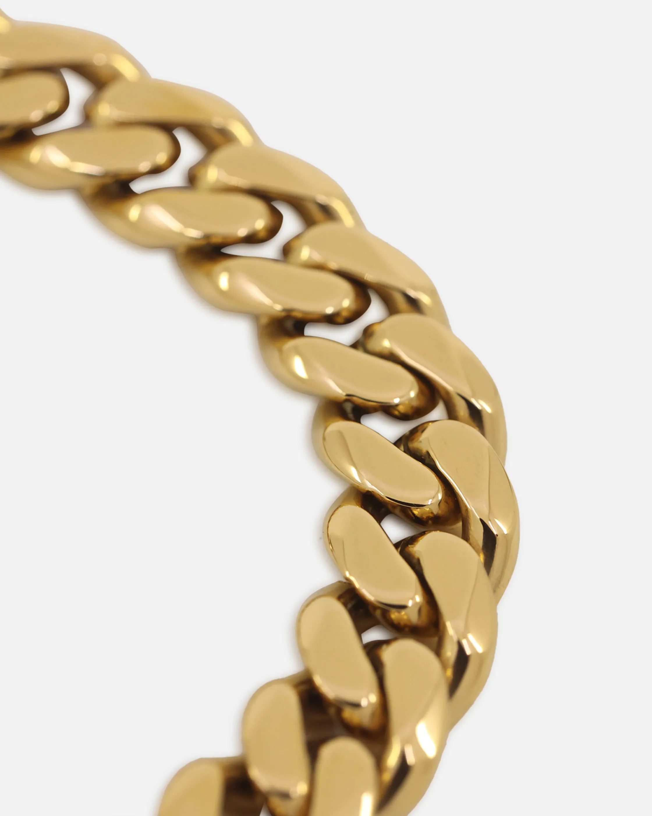 Saint Morta 10mm Cuban Bracelet Gold