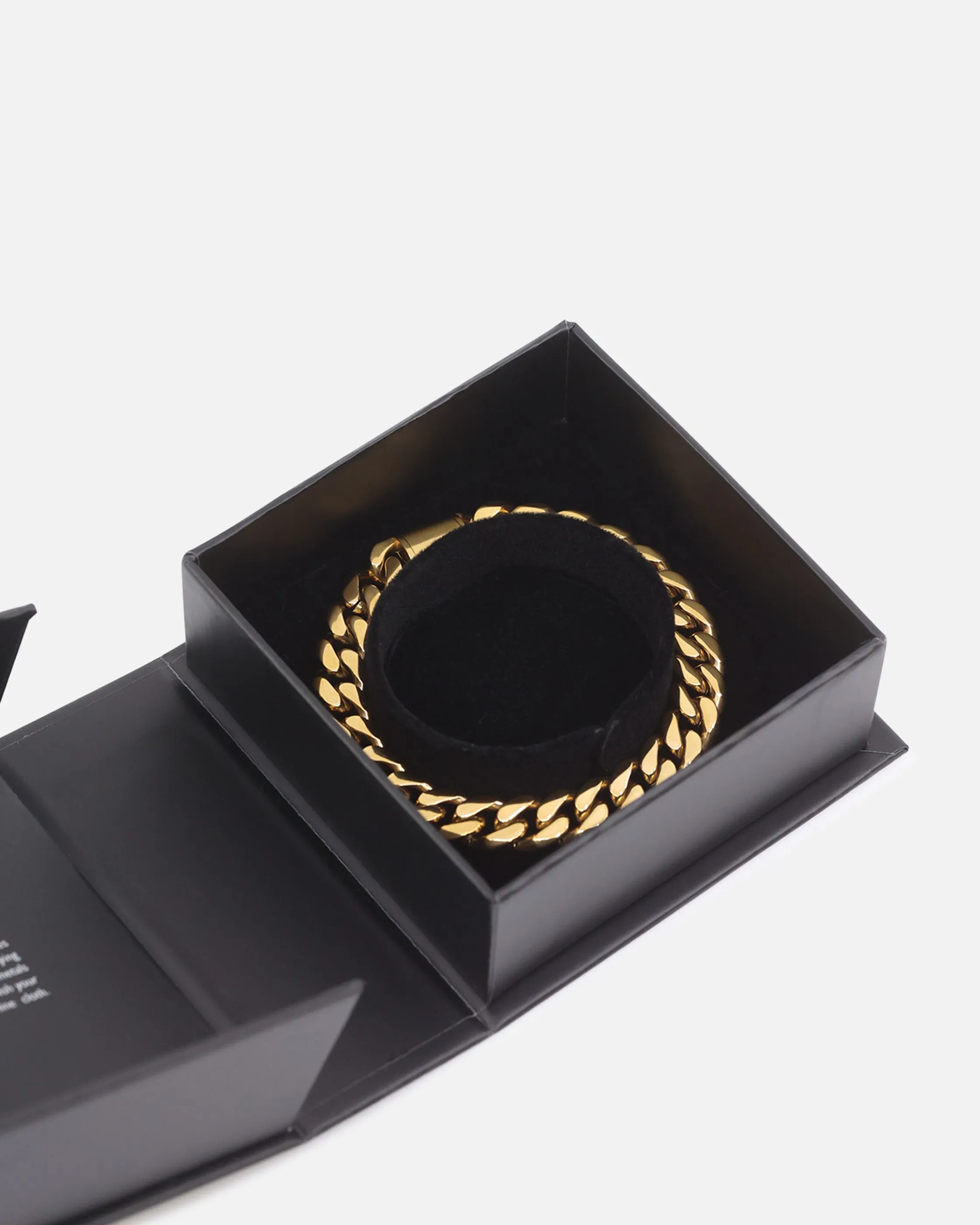 Saint Morta 10mm Cuban Bracelet Gold