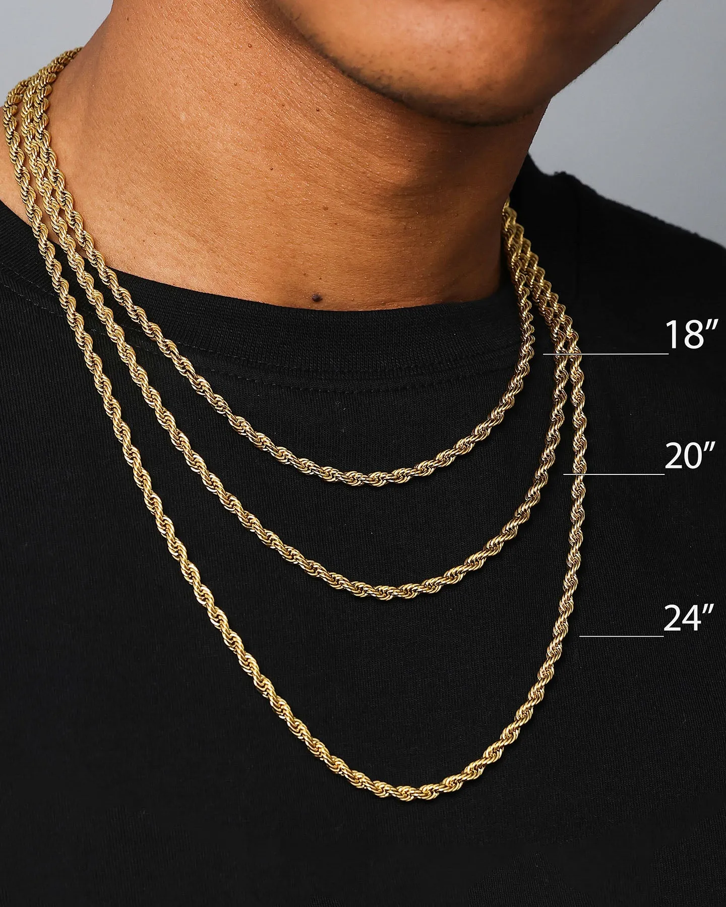 Saint Morta 4.3mm Smooth Cut Cuban Chain White Gold