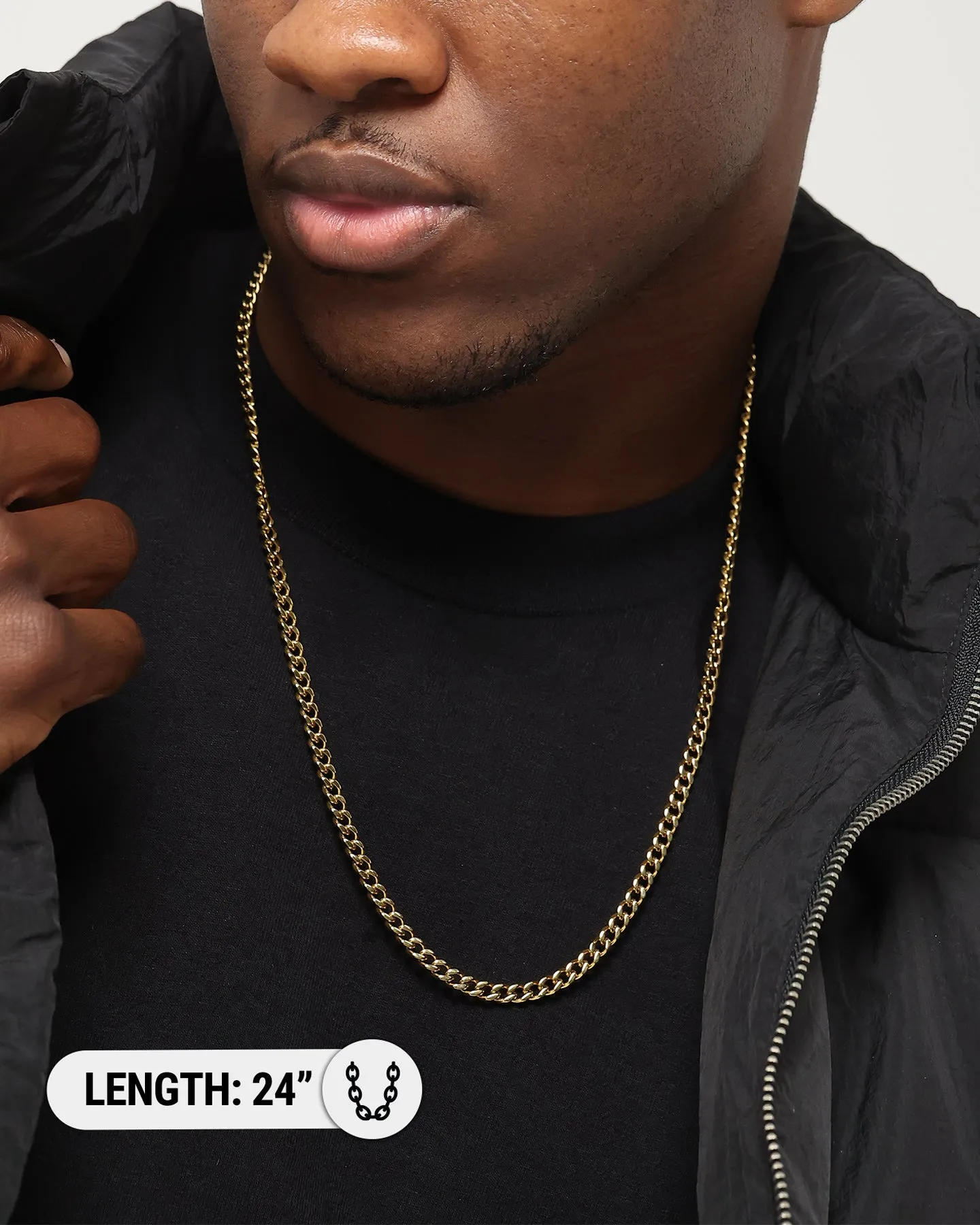 Saint Morta Cuban Link 5MM Chain Gold