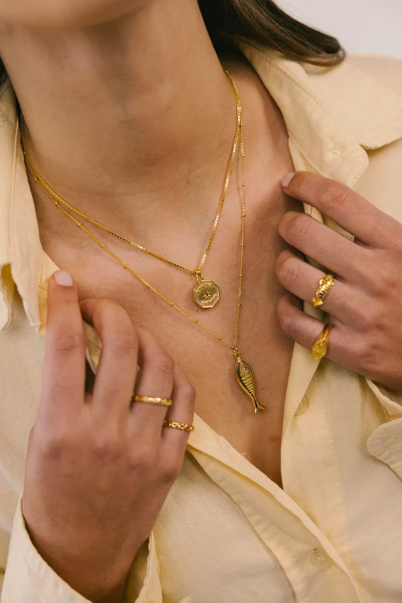 Sardinha Necklace Gold Plated Wildthings Collectables